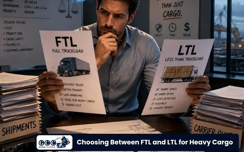 Choosing Between FTL and LTL for Heavy Cargo