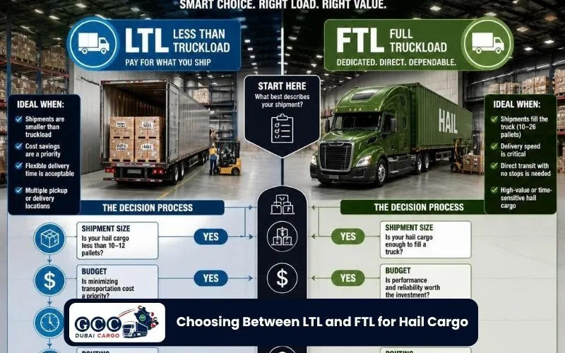 Choosing Between LTL and FTL for Hail Cargo