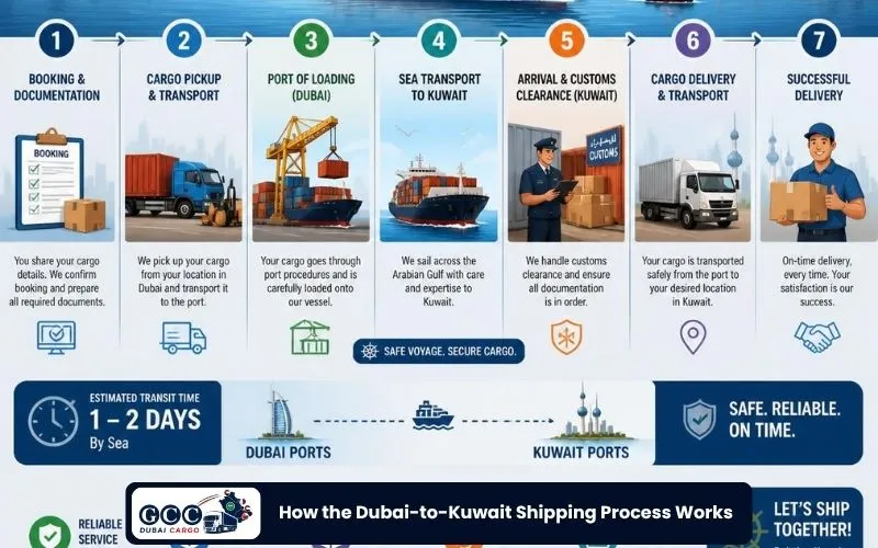 How the Dubai-to-Kuwait Shipping Process Works