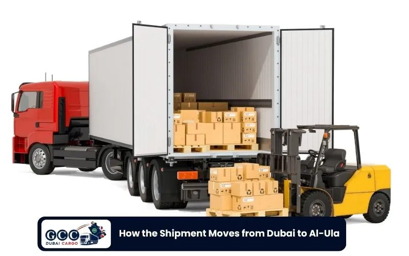 How the Shipment Moves from Dubai to Al-Ula
