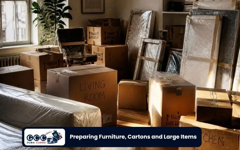 Preparing Furniture, Cartons and Large Items