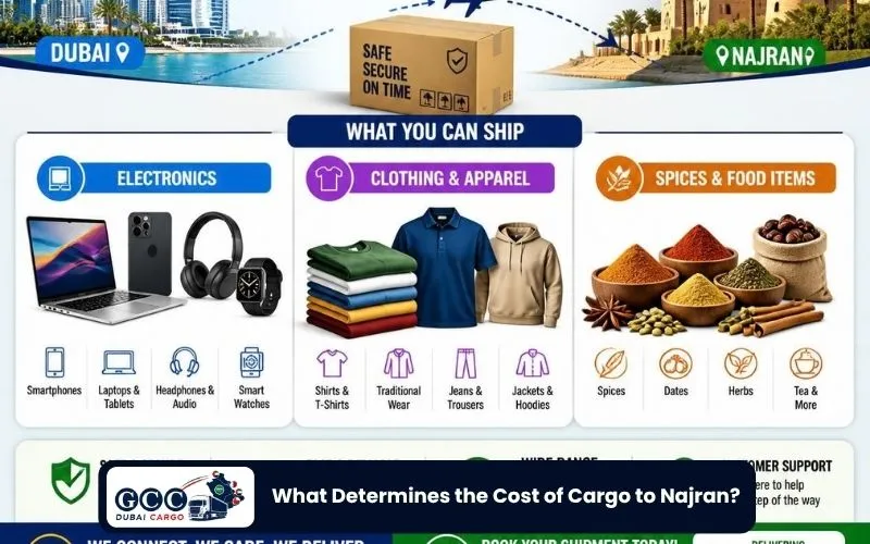 What Determines the Cost of Cargo to Najran?