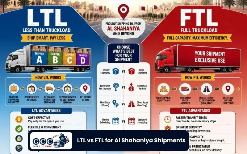 LTL vs FTL for Al Shahaniya Shipments